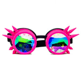 Pink Steampunk Kaleidoscope Goggles